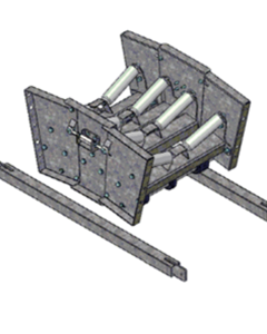 Bend for pivoting unit galv 15 - 23 degree, 500mm width